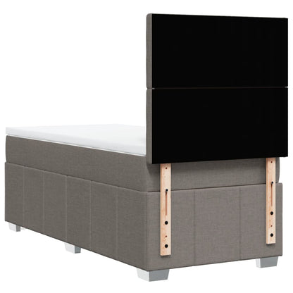 Giroletto a Molle con Materasso Tortora 90x200 cm inTessuto | homemem39