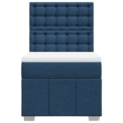 Giroletto a Molle con Materasso Blu 90x200 cm inTessuto | homemem39