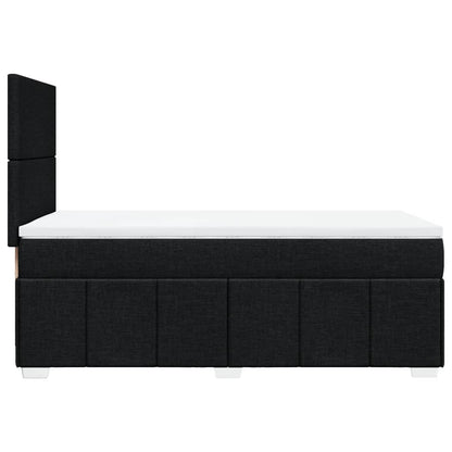 Giroletto a Molle con Materasso Nero 100x200 cm in Tessuto | homemem39