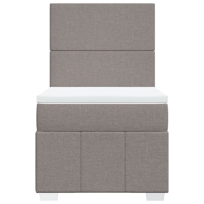 Giroletto a Molle con Materasso Tortora 100x200 cm in Tessuto | homemem39