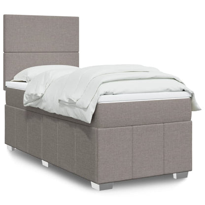 Giroletto a Molle con Materasso Tortora 100x200 cm in Tessuto | homemem39