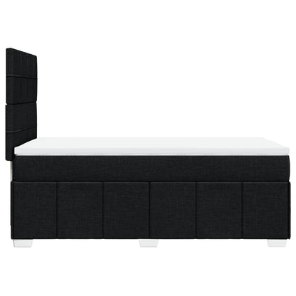 Giroletto a Molle con Materasso Nero 100x200 cm in Tessuto | homemem39