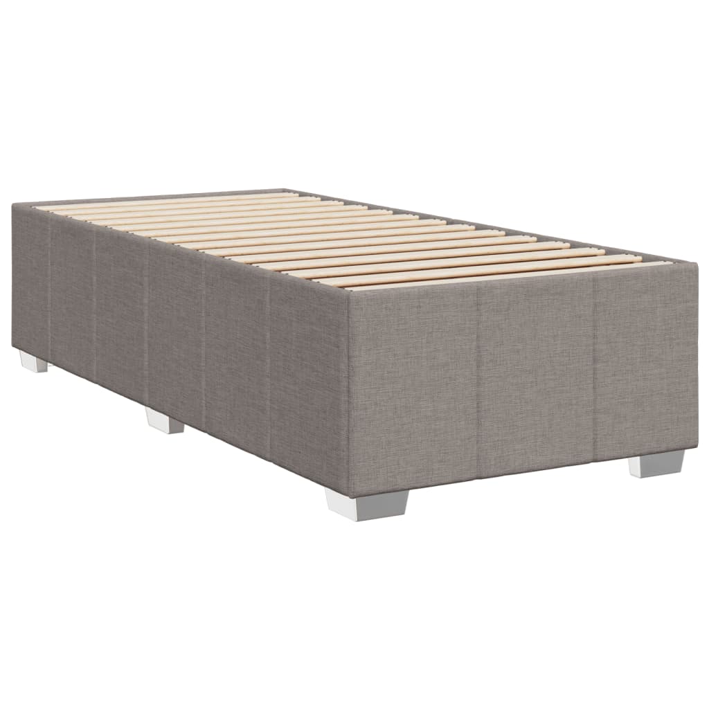 Giroletto a Molle con Materasso Tortora 100x200 cm in Tessuto | homemem39