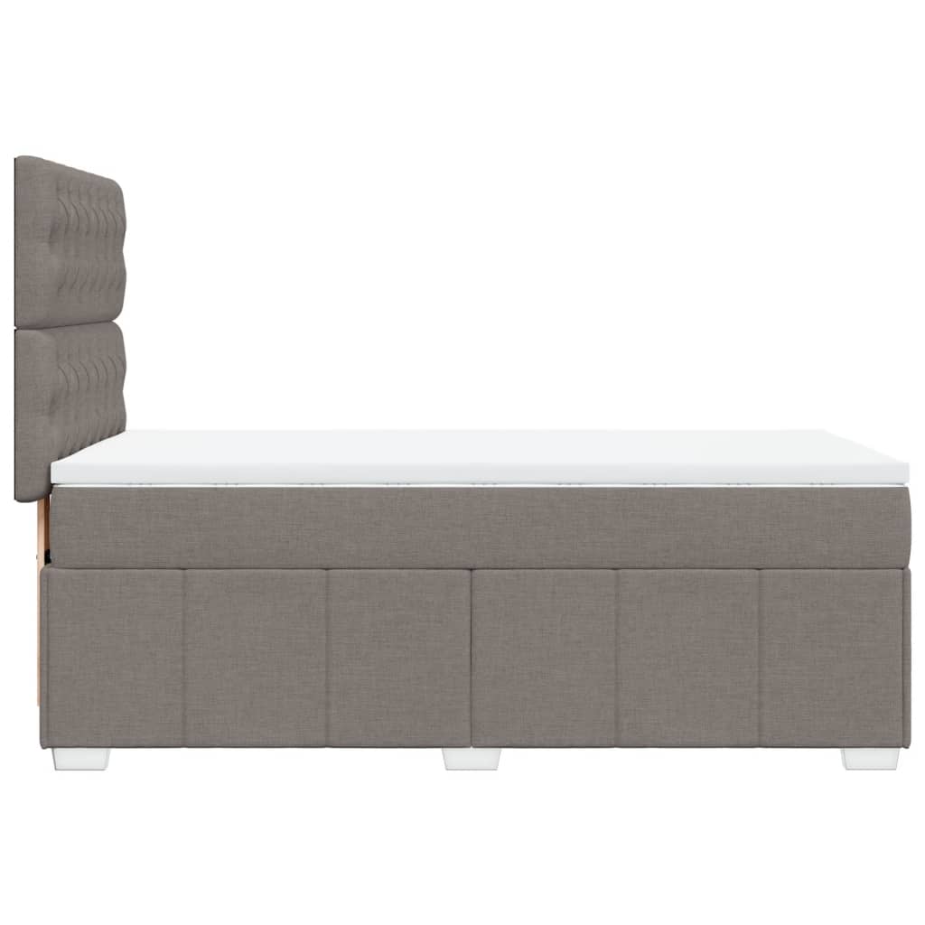 Giroletto a Molle con Materasso Tortora 100x200 cm in Tessuto | homemem39