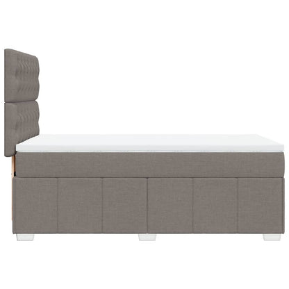 Giroletto a Molle con Materasso Tortora 100x200 cm in Tessuto | homemem39