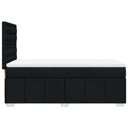 Giroletto a Molle con Materasso Nero 100x200 cm in Tessuto | homemem39