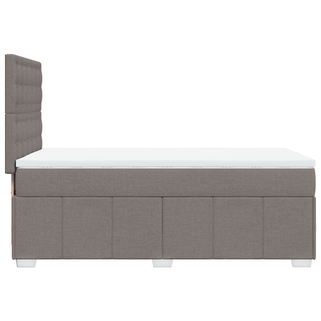 Giroletto a Molle con Materasso Tortora 100x200 cm in Tessuto | homemem39