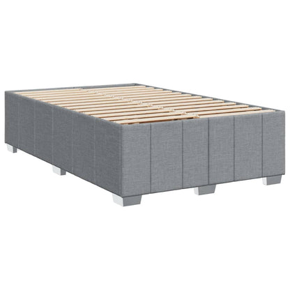 Giroletto a Molle con Materasso Grigio Chiaro 120x190cm Tessuto
