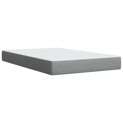 Giroletto a Molle con Materasso Grigio Chiaro 120x190cm Tessuto | homemem39
