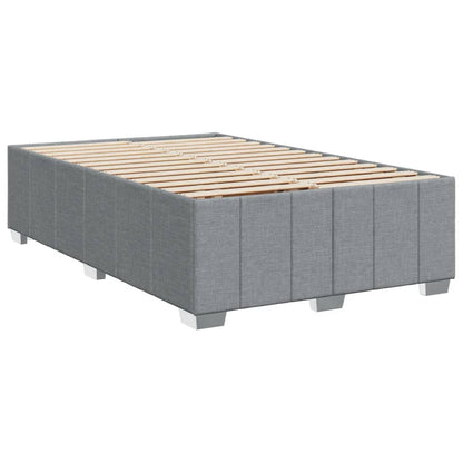 Giroletto a Molle con Materasso Grigio Chiaro 120x190cm Tessuto