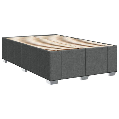 Giroletto a Molle con Materasso Grigio Scuro 120x190cm Tessuto