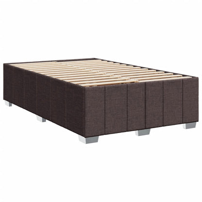 Giroletto a Molle con Materasso Marrone Scuro 120x190cm Tessuto | homemem39