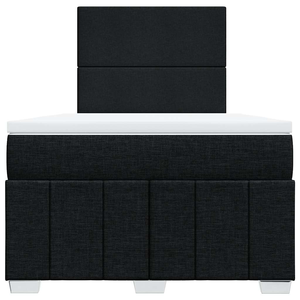 Giroletto a Molle con Materasso Nero 120x200 cm in Tessuto | homemem39