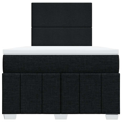 Giroletto a Molle con Materasso Nero 120x200 cm in Tessuto | homemem39