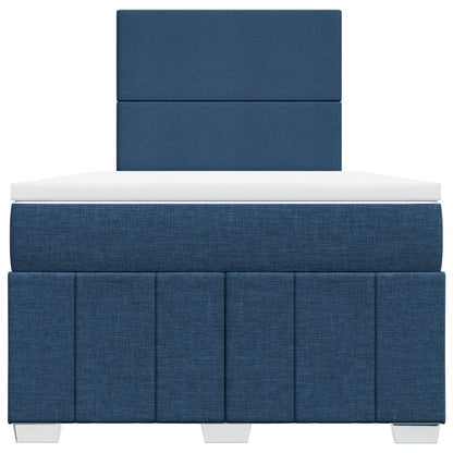 Giroletto a Molle con Materasso Blu 120x200 cm in Tessuto | homemem39