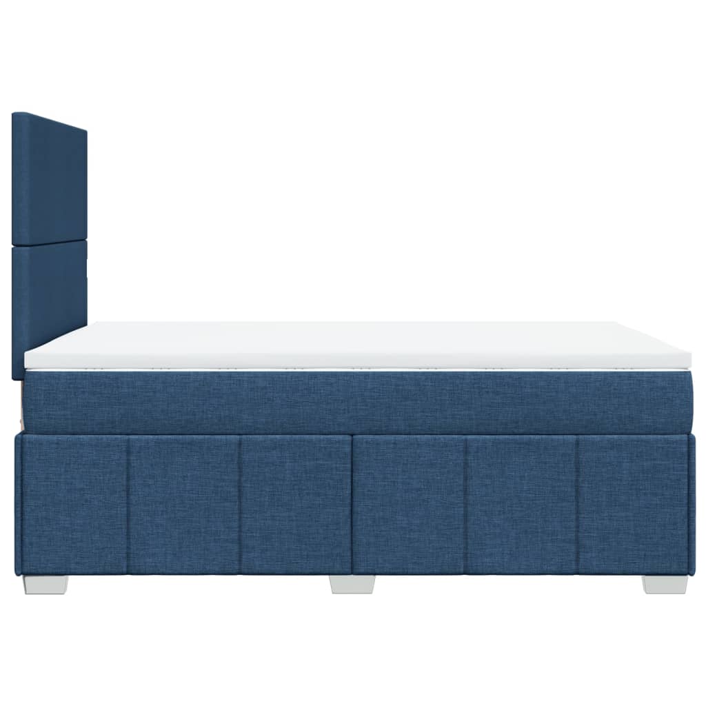 Giroletto a Molle con Materasso Blu 120x200 cm in Tessuto | homemem39