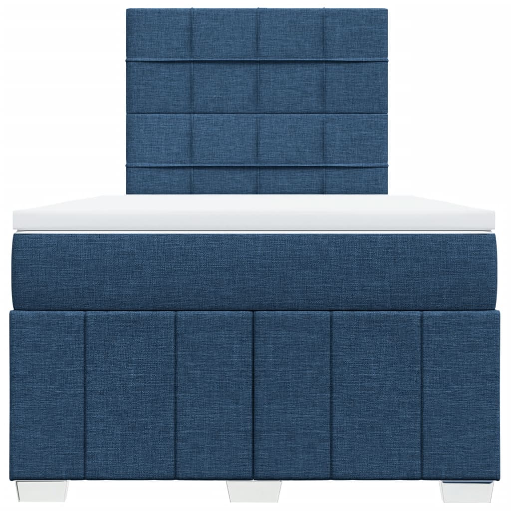 Giroletto a Molle con Materasso Blu 120x200 cm in Tessuto | homemem39