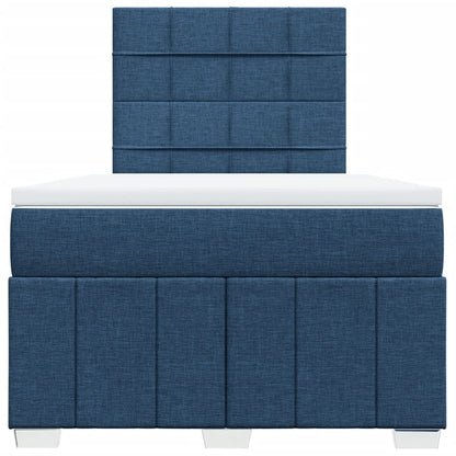 Giroletto a Molle con Materasso Blu 120x200 cm in Tessuto | homemem39