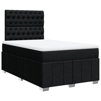 Giroletto a Molle con Materasso Nero 120x200 cm in Tessuto | homemem39