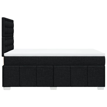 Giroletto a Molle con Materasso Nero 120x200 cm in Tessuto | homemem39