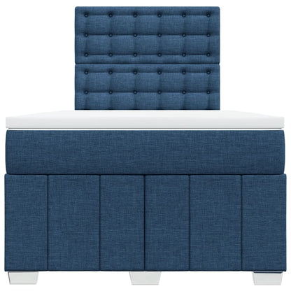 Giroletto a Molle con Materasso Blu 120x200 cm in Tessuto | homemem39
