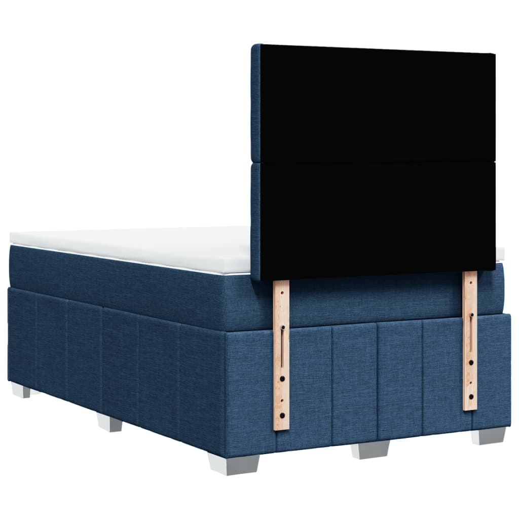 Giroletto a Molle con Materasso Blu 120x200 cm in Tessuto | homemem39