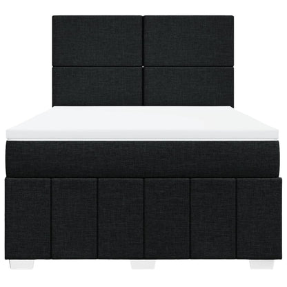 Giroletto a Molle con Materasso Nero 140x190 cm in Tessuto | homemem39