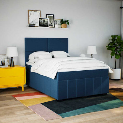 Giroletto a Molle con Materasso Blu 140x190 cm in Tessuto | homemem39