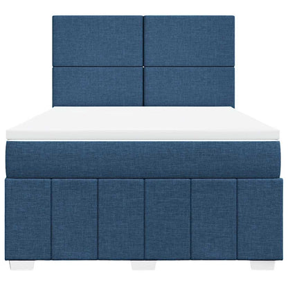 Giroletto a Molle con Materasso Blu 140x190 cm in Tessuto | homemem39