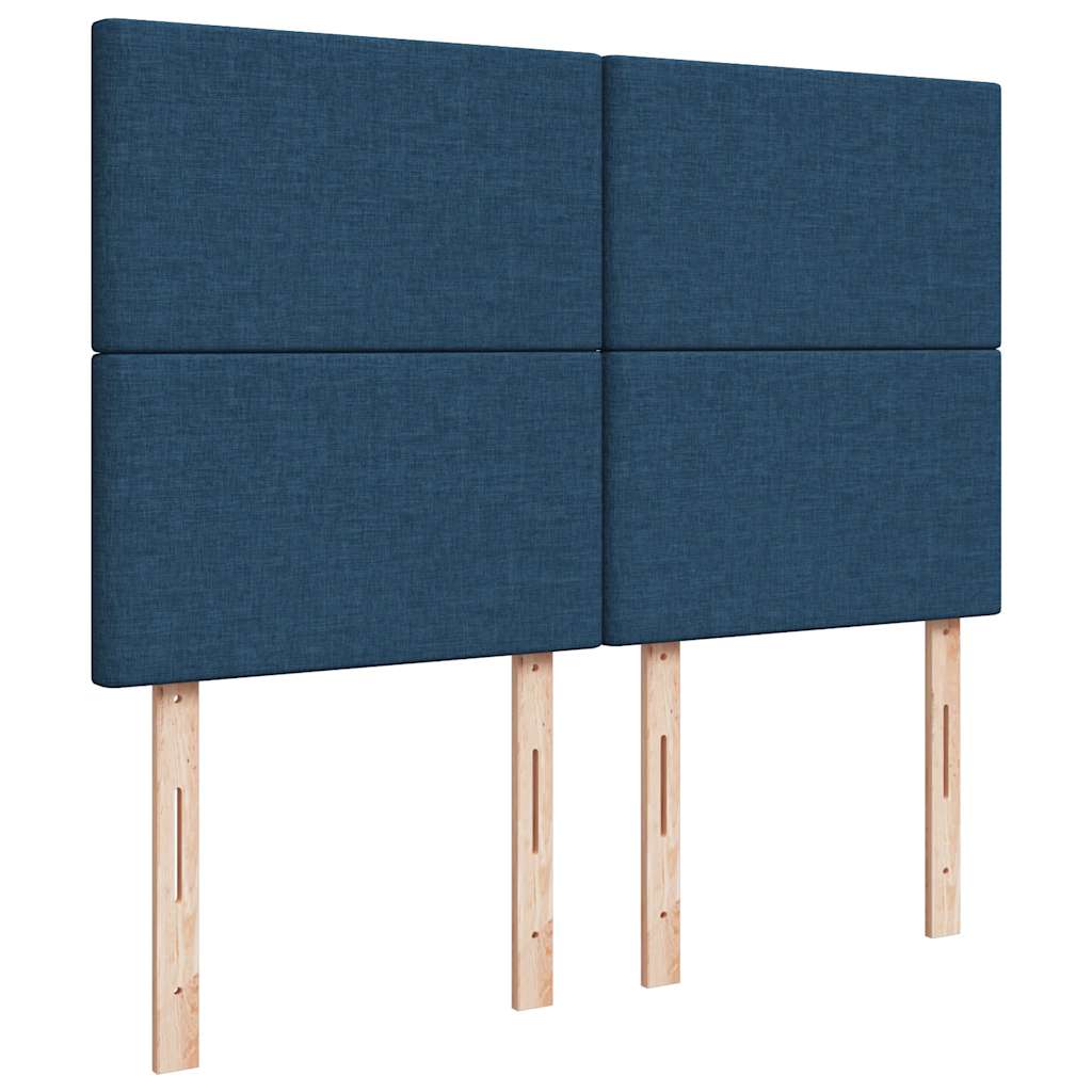 Giroletto a Molle con Materasso Blu 140x190 cm in Tessuto | homemem39