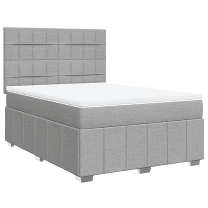 Giroletto a Molle con Materasso Grigio Chiaro 140x190cm Tessuto | homemem39