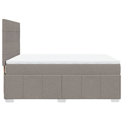 Giroletto a Molle con Materasso Tortora 140x190 cm in Tessuto | homemem39
