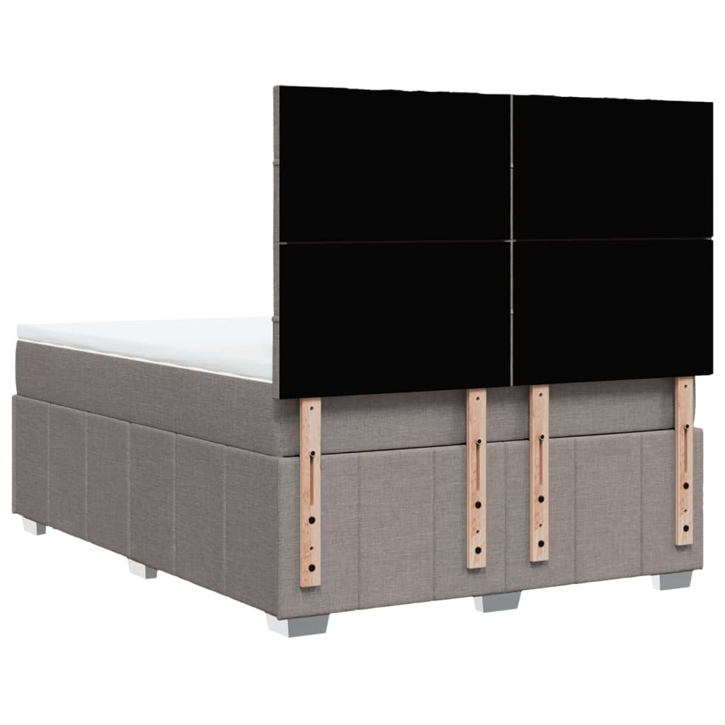 Giroletto a Molle con Materasso Tortora 140x190 cm in Tessuto | homemem39