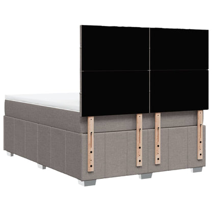 Giroletto a Molle con Materasso Tortora 140x190 cm in Tessuto | homemem39
