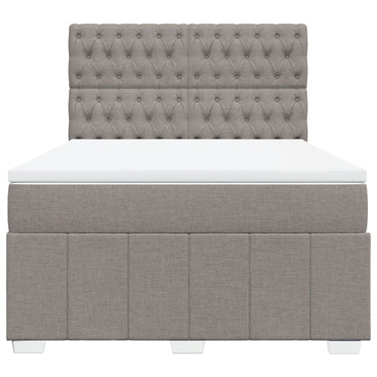 Giroletto a Molle con Materasso Tortora 140x190 cm in Tessuto | homemem39