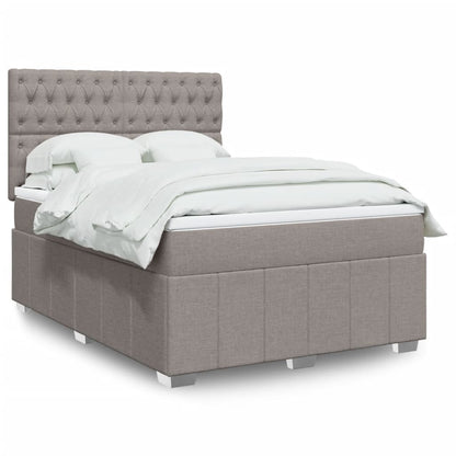 Giroletto a Molle con Materasso Tortora 140x190 cm in Tessuto | homemem39