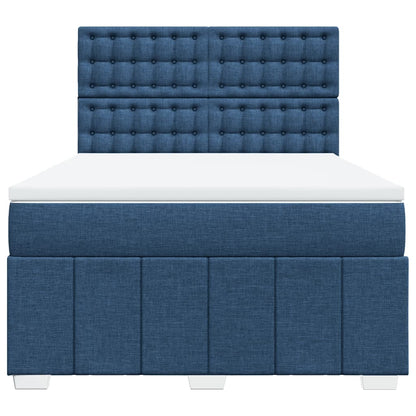 Giroletto a Molle con Materasso Blu 140x200 cm in Tessuto | homemem39
