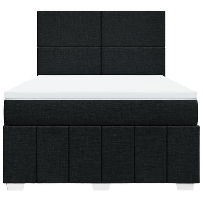 Giroletto a Molle con Materasso Nero 160x200 cm in Tessuto | homemem39