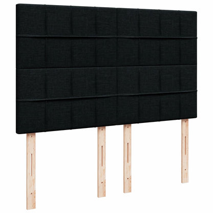 Giroletto a Molle con Materasso Nero 160x200 cm in Tessuto | homemem39