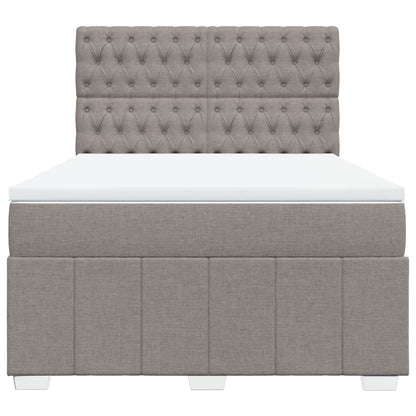 Giroletto a Molle con Materasso Tortora 160x200 cm in Tessuto | homemem39