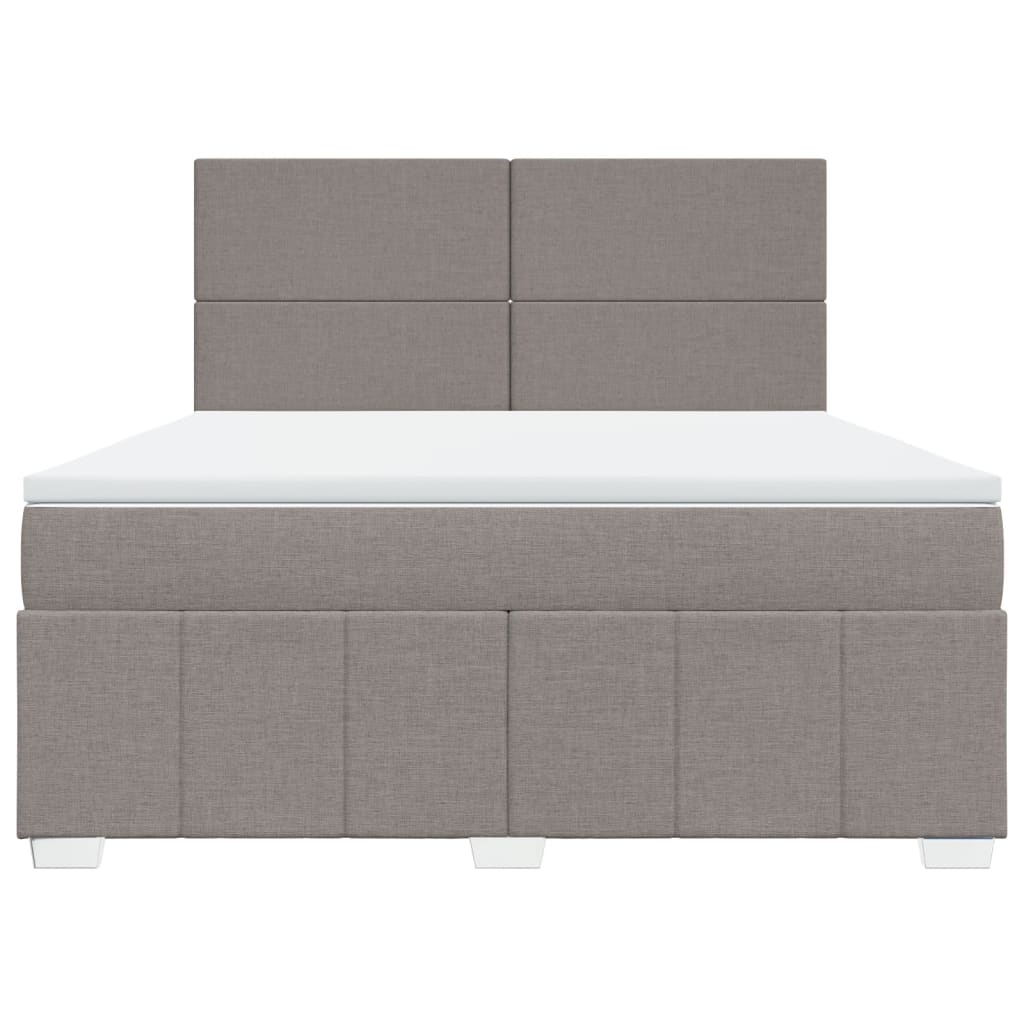 Giroletto a Molle con Materasso Tortora 180x200 cm in Tessuto | homemem39