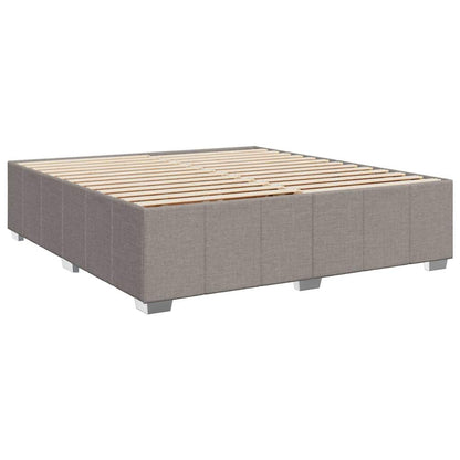 Giroletto a Molle con Materasso Tortora 200x200 cm in Tessuto | homemem39