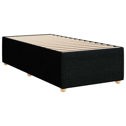Giroletto a Molle con Materasso Nero 80x200 cm inTessuto
