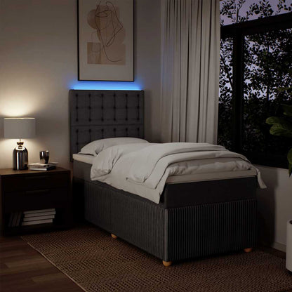 Giroletto a Molle con Materasso Tortora 90x190 cm in Tessuto