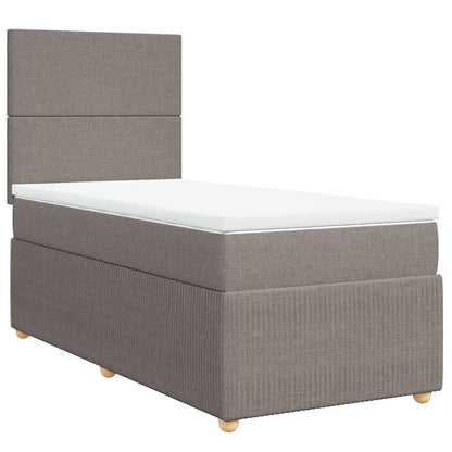 Giroletto a Molle con Materasso Tortora 100x200 cm in Tessuto | homemem39