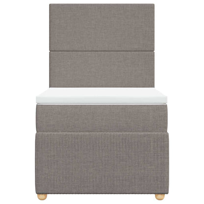 Giroletto a Molle con Materasso Tortora 100x200 cm in Tessuto | homemem39