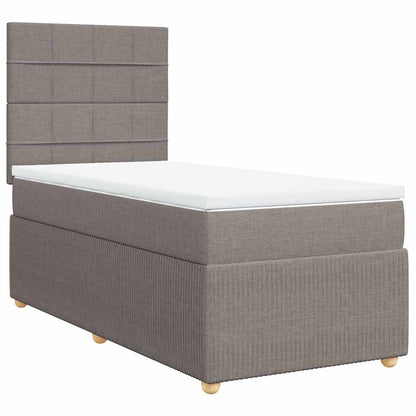 Giroletto a Molle con Materasso Tortora 100x200 cm in Tessuto | homemem39