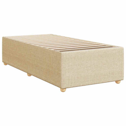 Giroletto a Molle con Materasso Crema 100x200 cm in Tessuto
