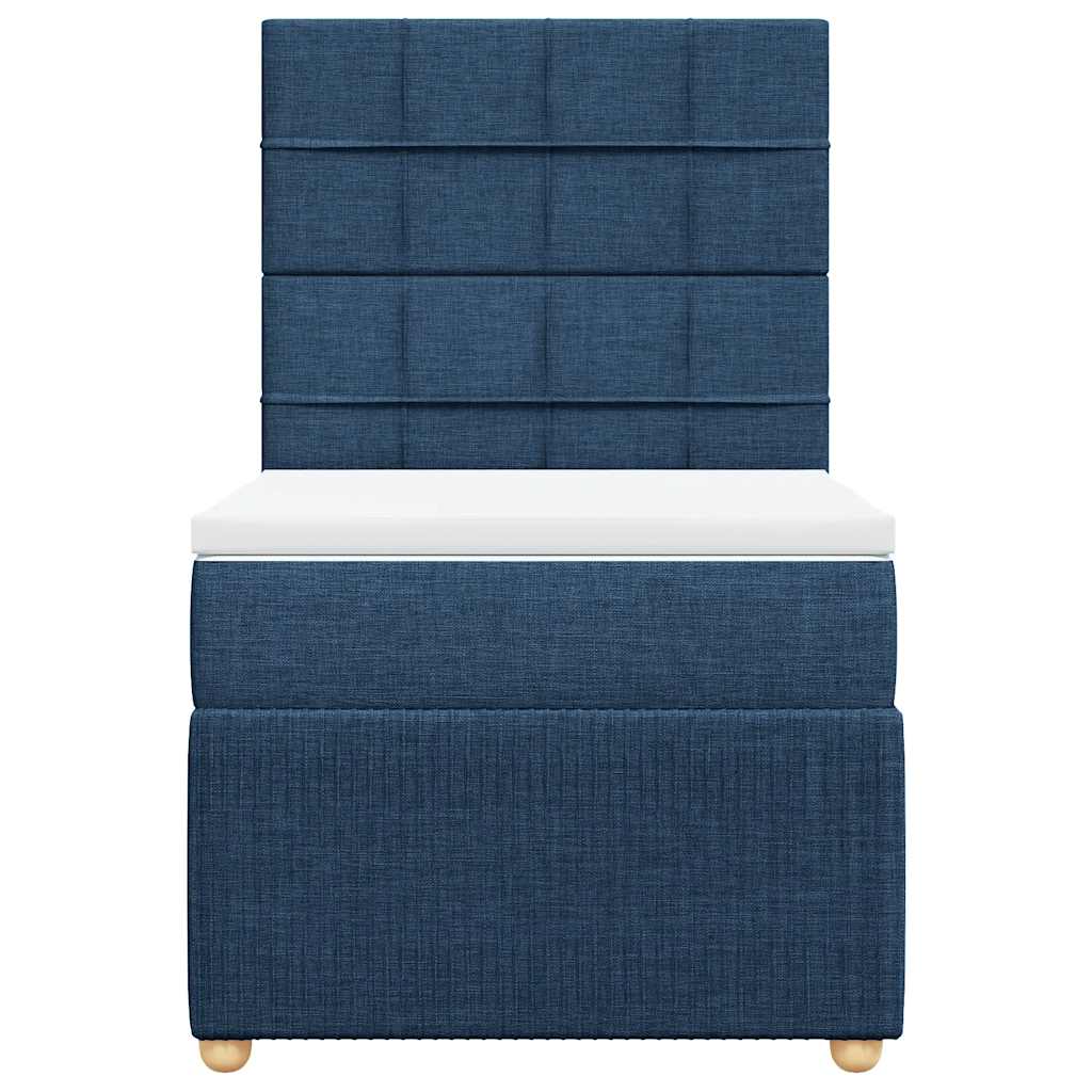 Giroletto a Molle con Materasso Blu 100x200 cm in Tessuto | homemem39