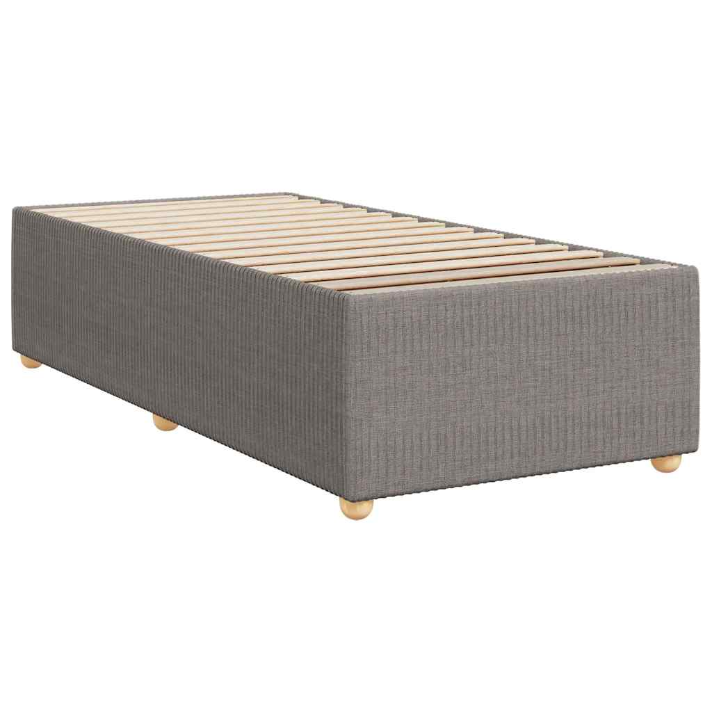 Giroletto a Molle con Materasso Tortora 100x200 cm in Tessuto | homemem39